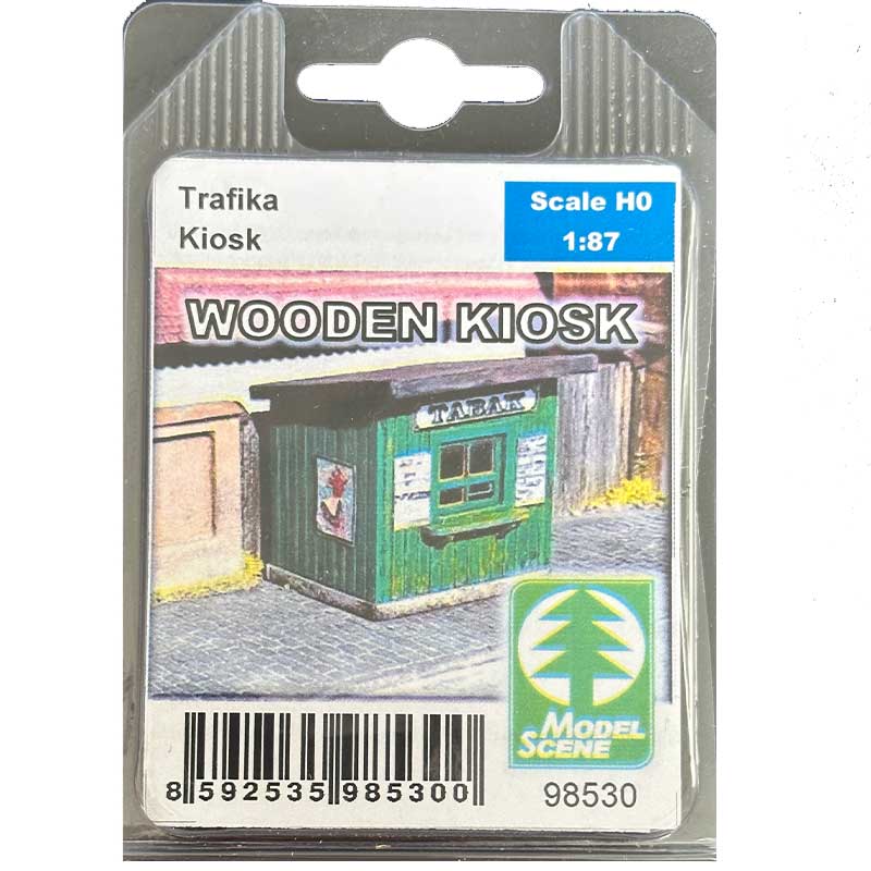 Wooden Kiosk (H0 kit) 98530 Model Scene