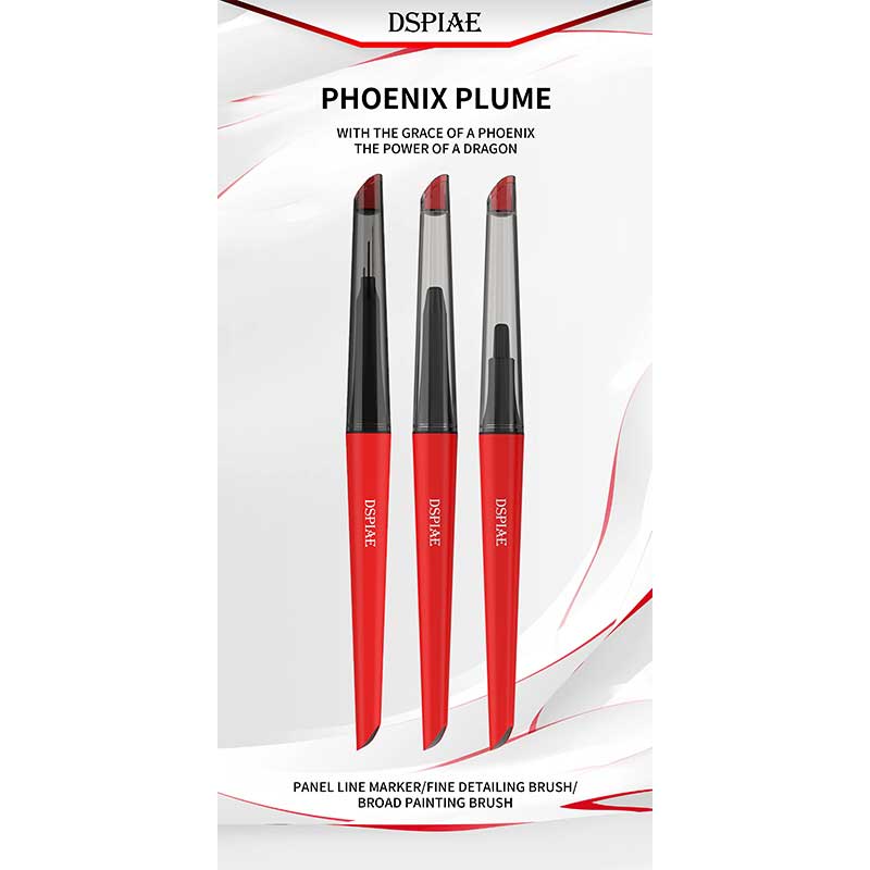 DSPIAE Phoenix Plume Interchangeable Fine Detailing Brush PT-FB
