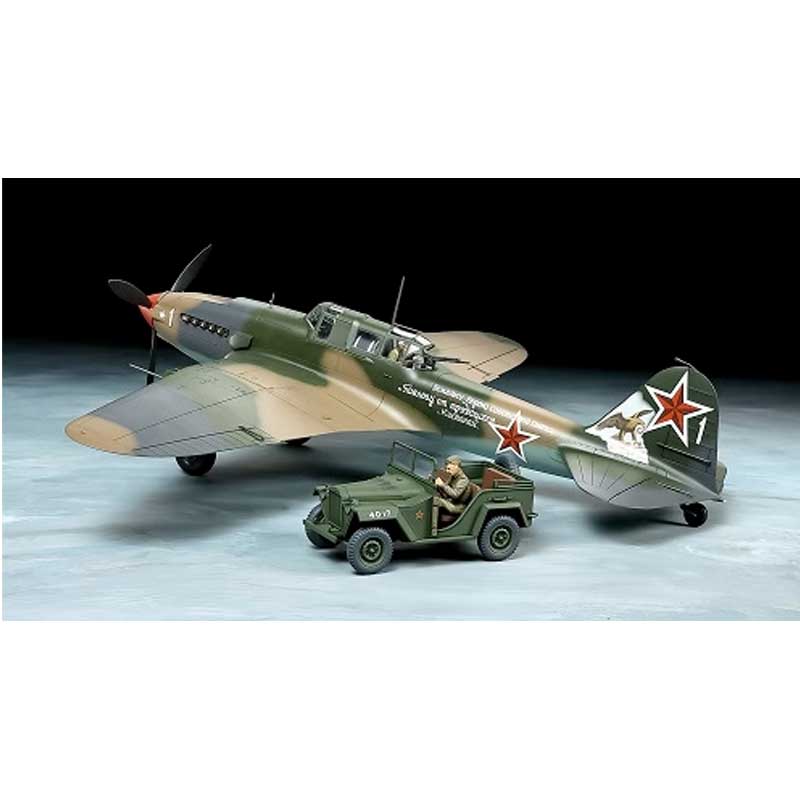 Tamiya Ilyushin IL-2 Shturmovik & GAZ-67B Set (1/48) 25212