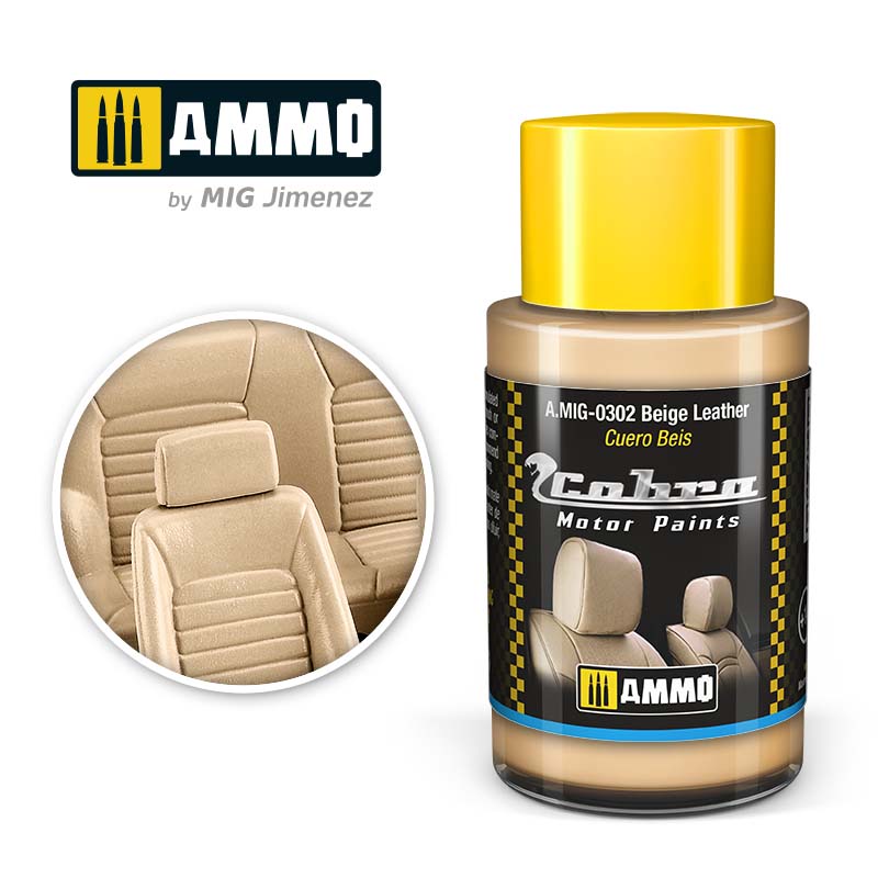 30ml Cobra Motor Beige Leather A.MIG-0302 Ammo