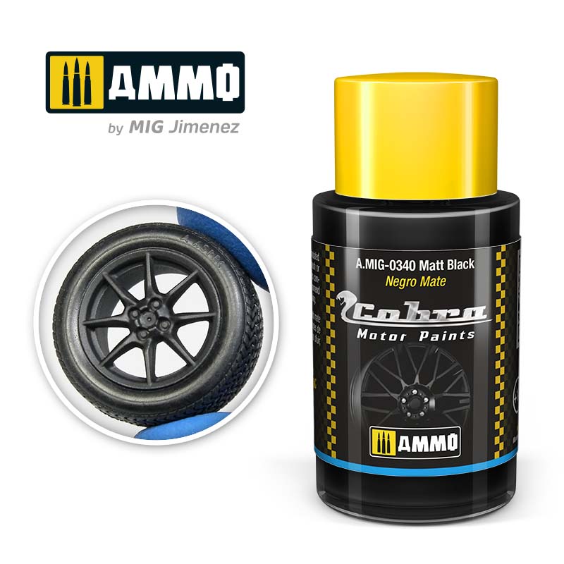 30ml Cobra Motor Matt Black A.MIG-0340 Ammo
