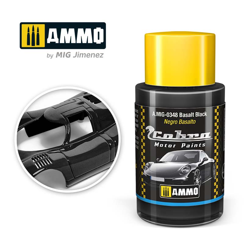 30ml Cobra Motor Basalt Black A.MIG-0348 Ammo