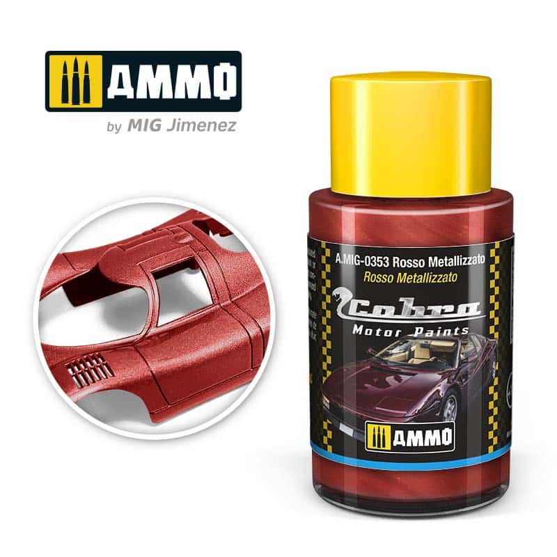 30ml Cobra Motor Rosso Metallizzato A.MIG-0353 Ammo