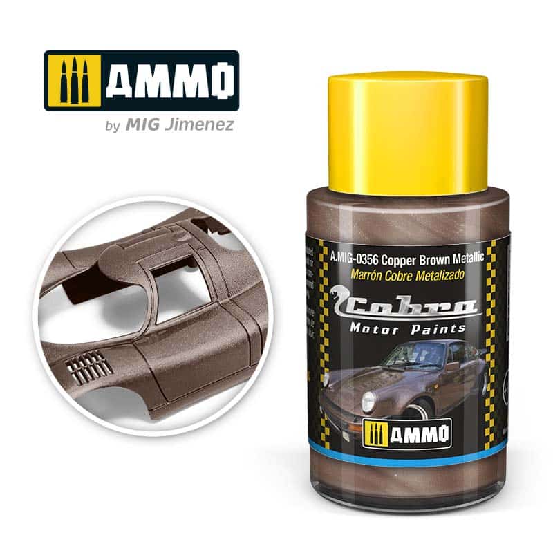 30ml Cobra Motor Copper Brown Metallic A.MIG-0356 Ammo