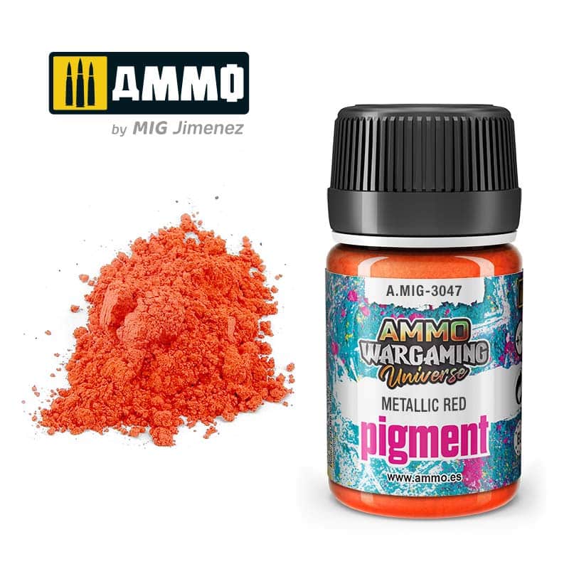 Pigment Metallic Red A.MIG-3047 Ammo