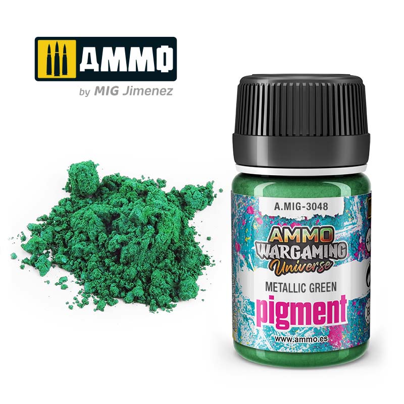 Pigment Metallic Green A.MIG-3048 Ammo