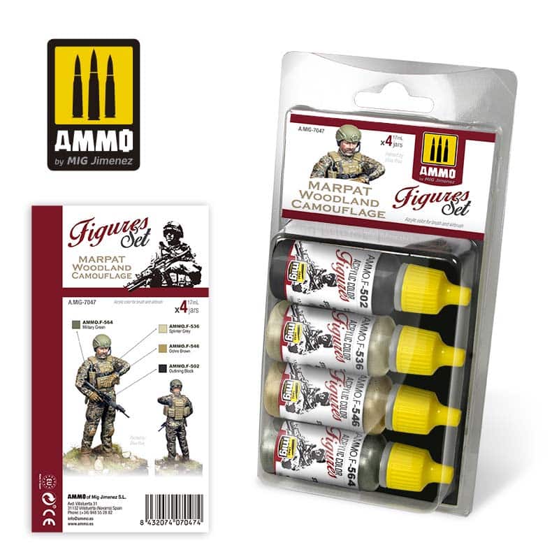 Marpat Woodland Camouflage Figures Set A.MIG-7047 Ammo