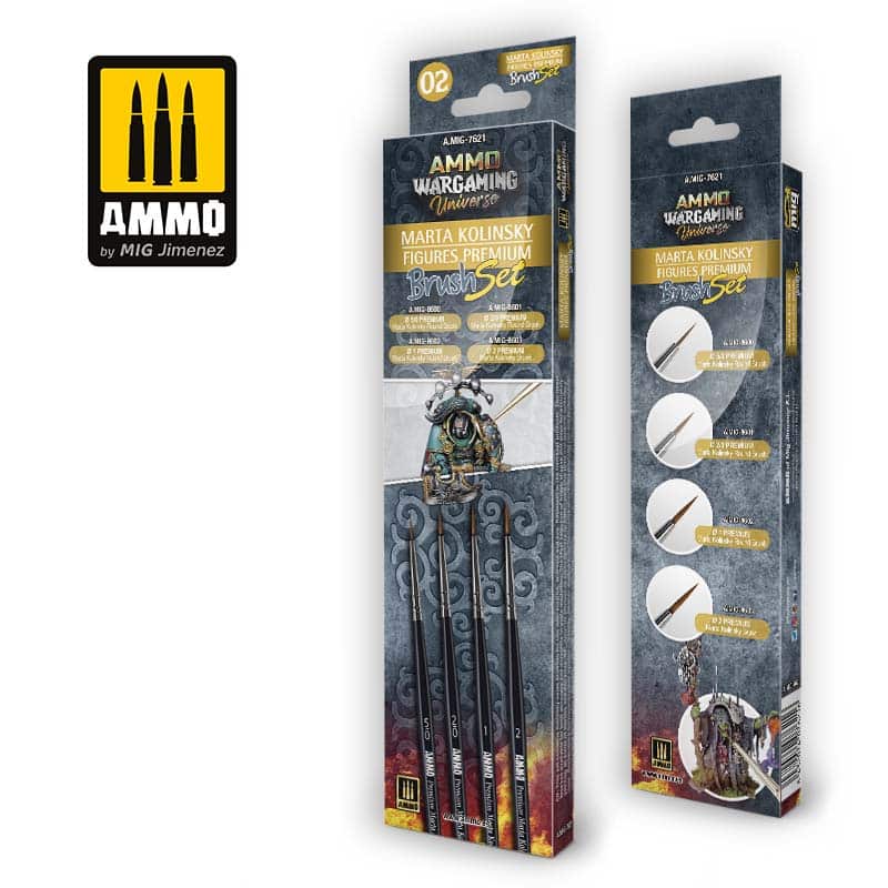 Ammo Wargaming Universe - Marta Kolinsky Figures Premium Brush Set A.MIG-7621 Ammo