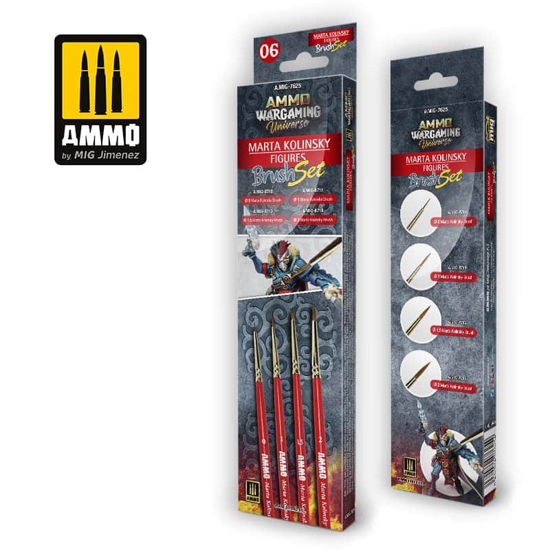 Ammo Wargaming Universe - Marta Kolinsky Figures Brush Set A.MIG-7625 Ammo