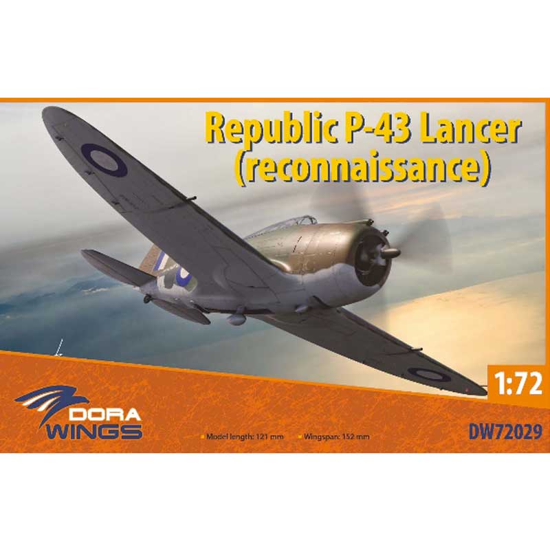 1/72 Republic P-43 Lancer Recon DW72029 Dora Wings