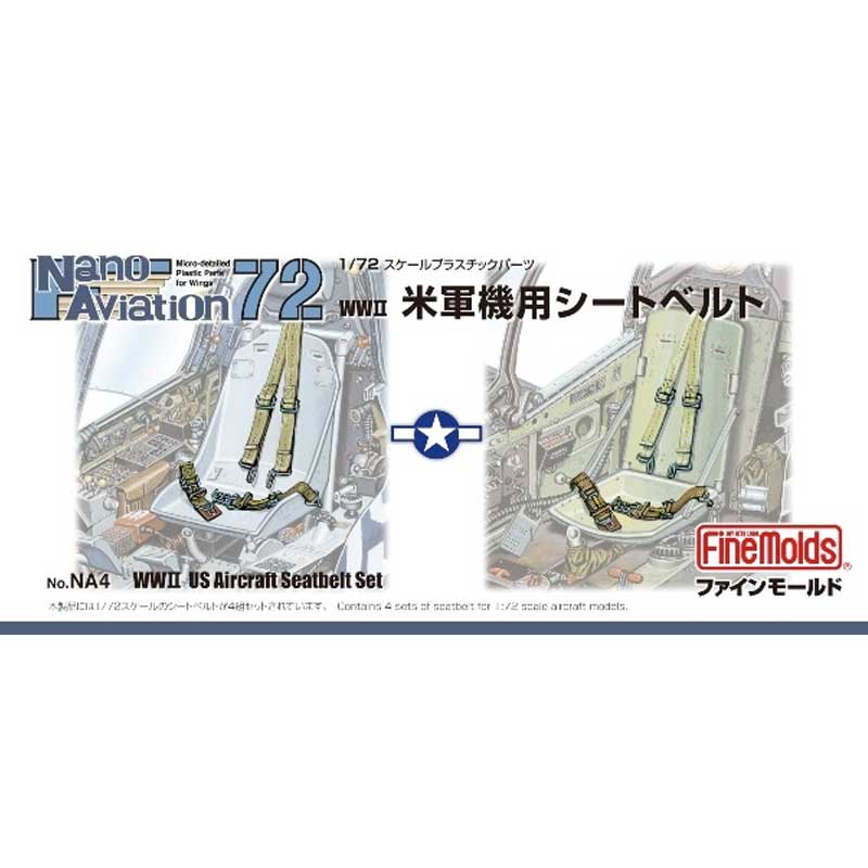 1/72 Nano Aviation 72 WWII US Aircraft seatbelt set NA4 Fine Molds