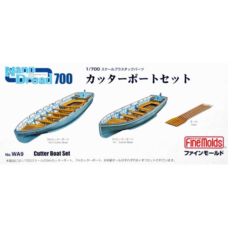 1/700 Nano Dread 700 Cutter Boat Set WA9 Fine Molds