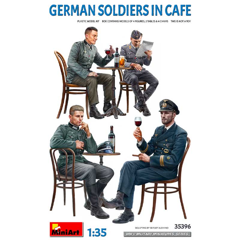 Miniart German Soldiers in Cafe (1/35) 35396