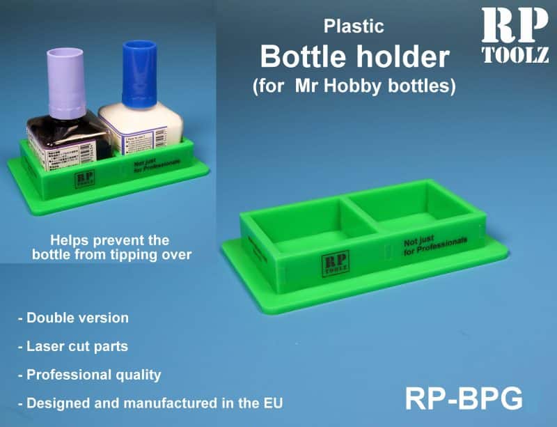 RP Toolz Double Plastic Holder For Gunze Bottles (Green) RP-BPG2