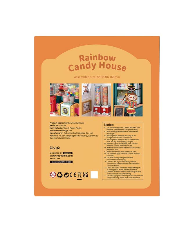 Rainbow Candy House DG158 Rolife