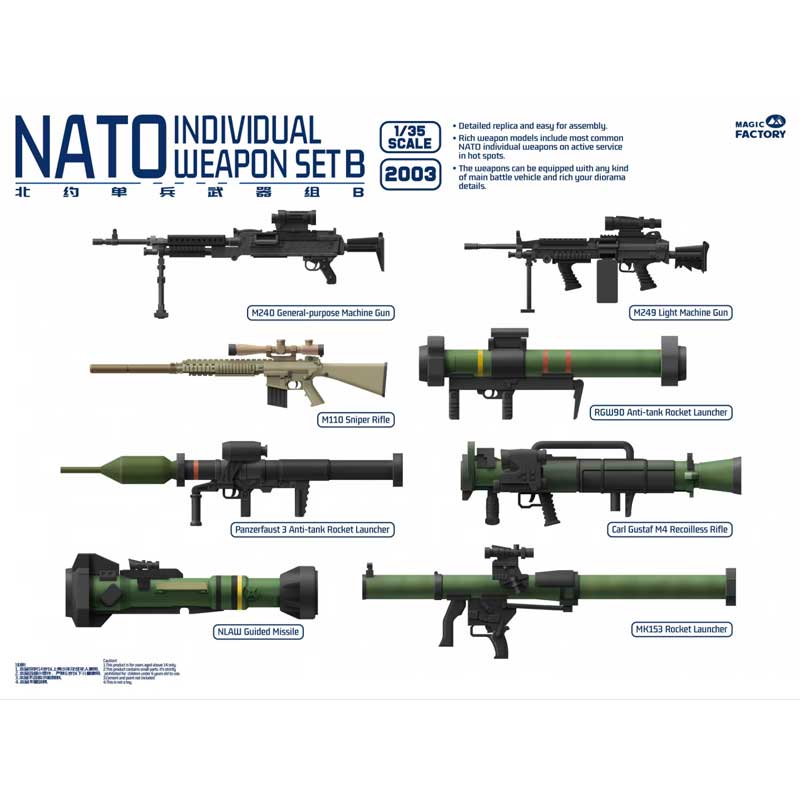 Magic Factory Models NATO Individual Weapon Set B (1/35) 2003