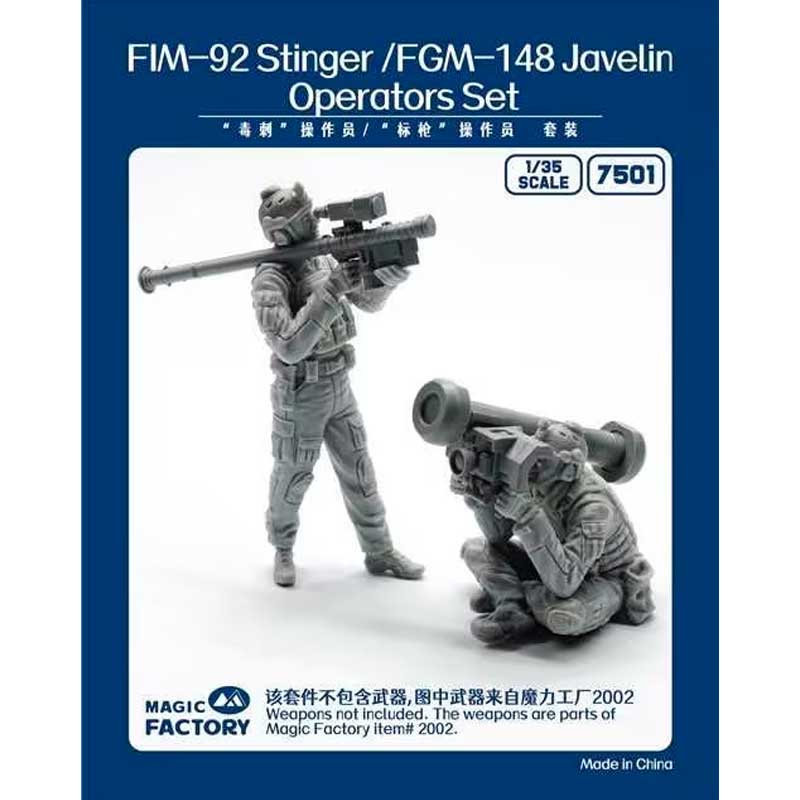 Magic Factory Models Stinger/Javelin Operators Set (Resin) (1/35) 7501