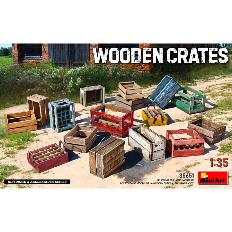 Miniart Wooden Crates (1/35) 35651