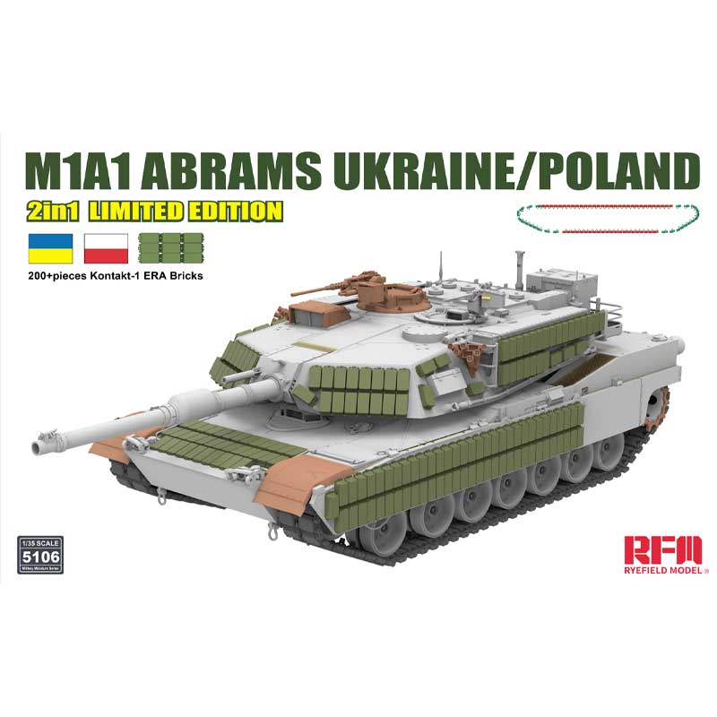 Rye Field Models M1A1 Abrams 2-in-1 Ukraine/Poland (1/35) RM5106