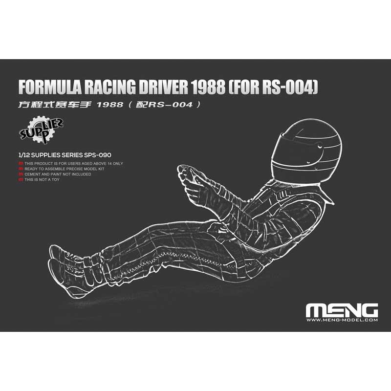 1/12 Formula Racing Driver 1988 (Resin) SPS-090 Meng Model