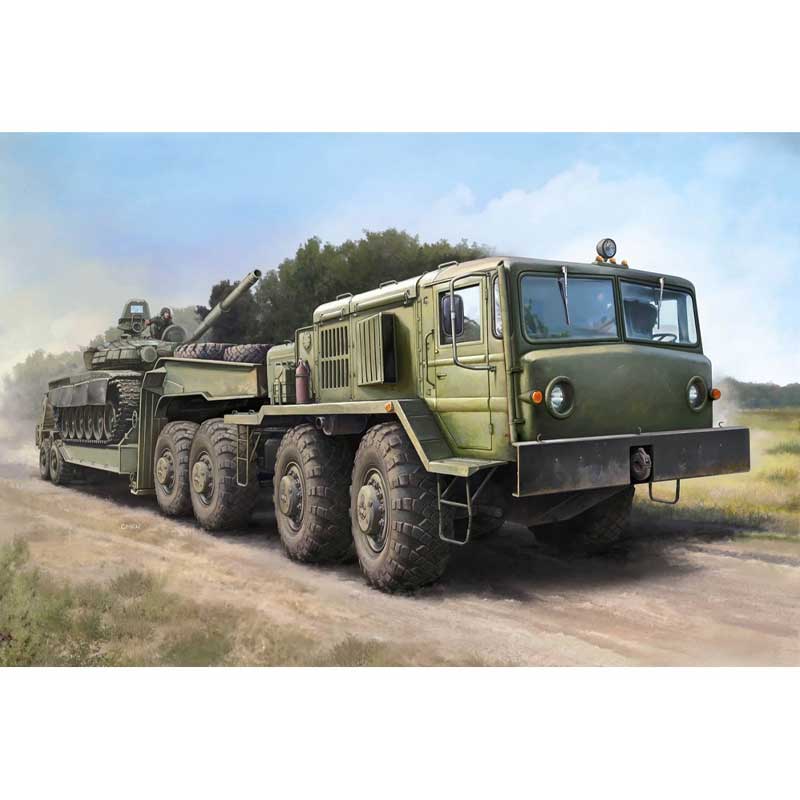 1/72 Soviet Tank Transporter MAZ-537G (Late type) & ChMZAP-5247G 07195 Trumpeter