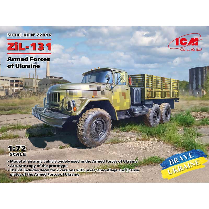 1/72 ZiL-131 Military Truck, Armed Forces of Ukraine 72816 ICM