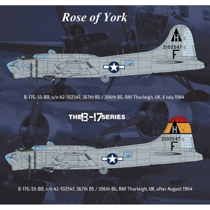 1/32 B-17G Flying Fortress “Rose of York” Limited Edition HK01E44 HK Models