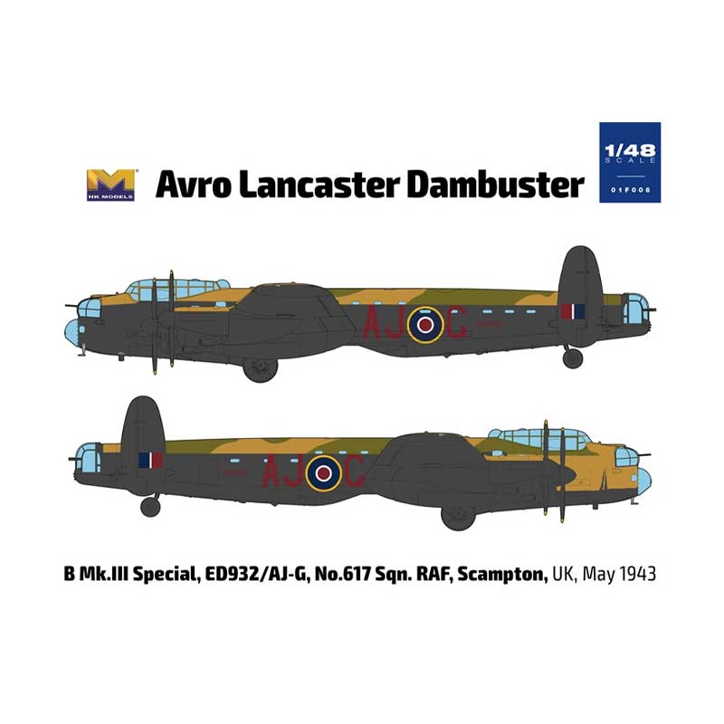 1/48 Avro Lancaster B Mk III Dambuster ED932/AJ-G HK01F006 HK Models