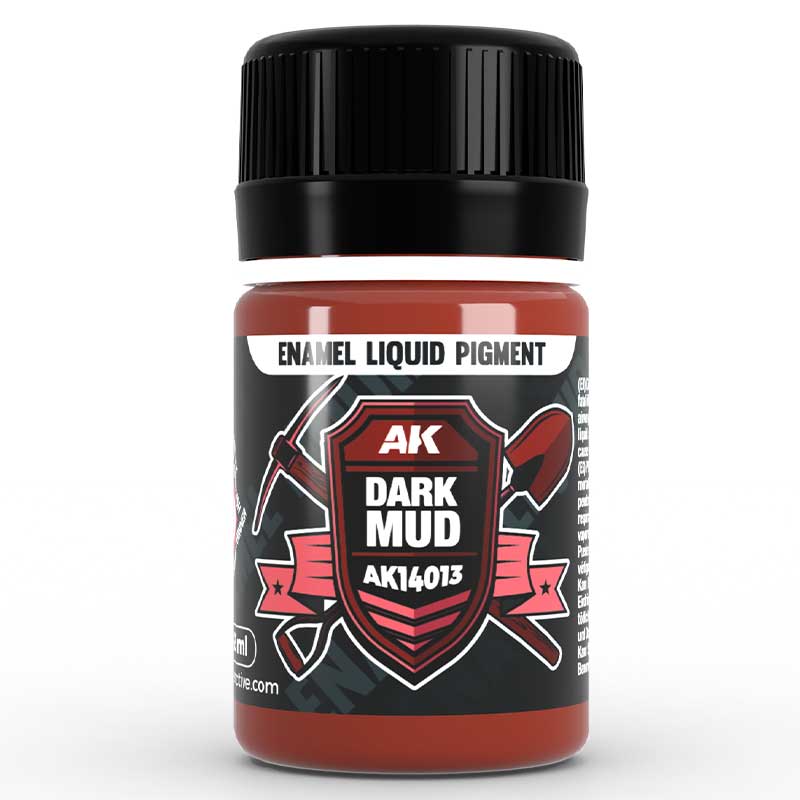 AK Interactive Dark Mud - Liquid Pigment (35ml) AK-14013