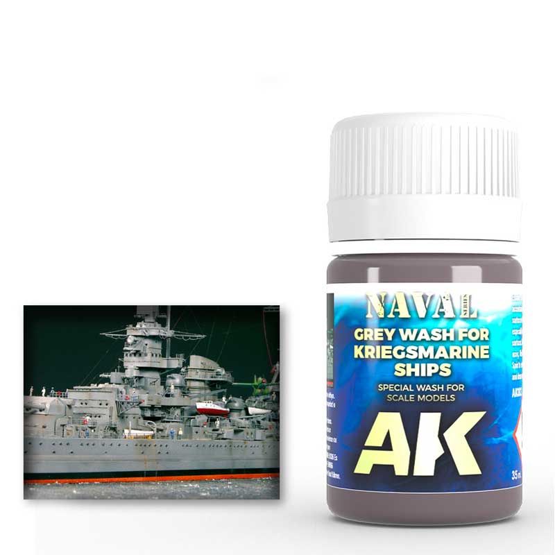 AK Interactive Grey Wash For Kriegsmarine Ships (35ml) AK-303