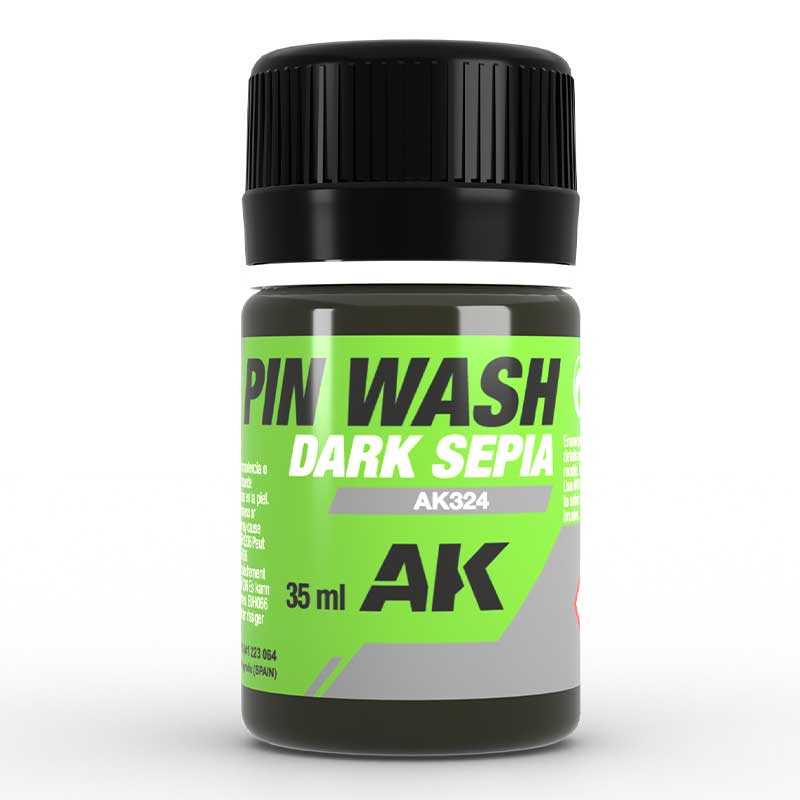 AK Interactive Dark Sepia Pin Wash (35ml) AK-324