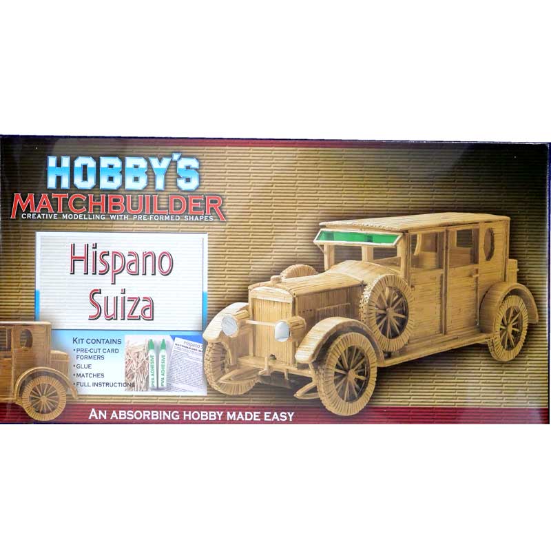 Matchbuilder Hispano Suiza Car (Matchstick Kit)