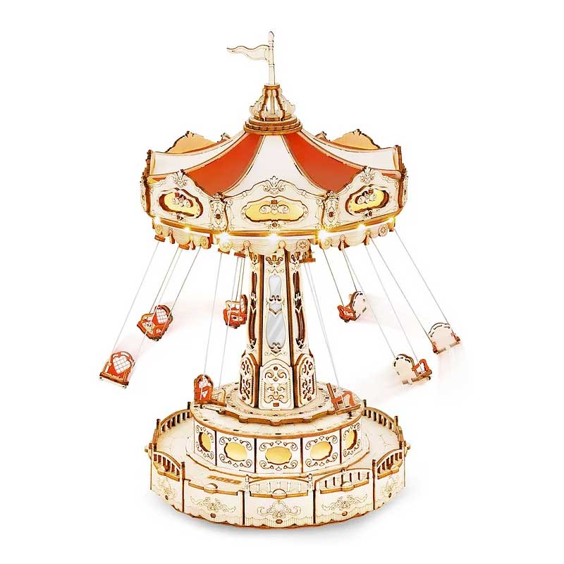Swing Ride DIY Music Box 3D Wooden Puzzle EA02 Robotime