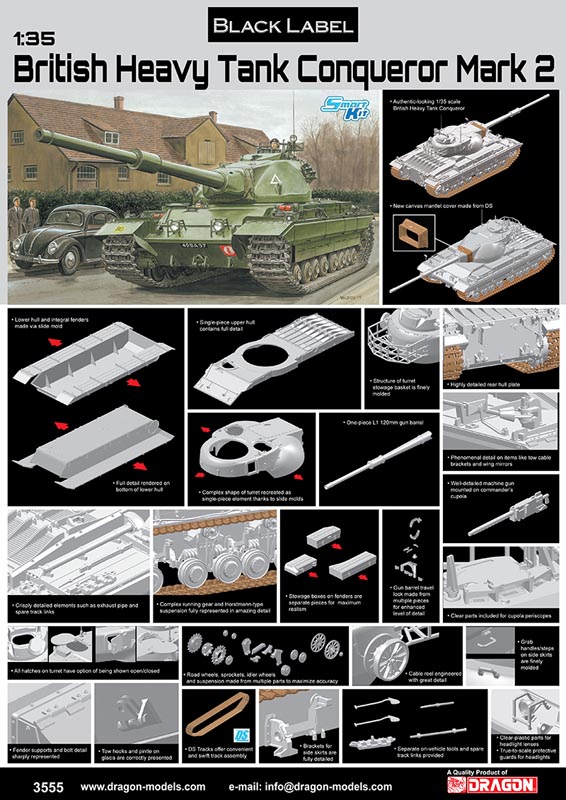 Dragon British Heavy Tank Conqueror (1/35) 3555