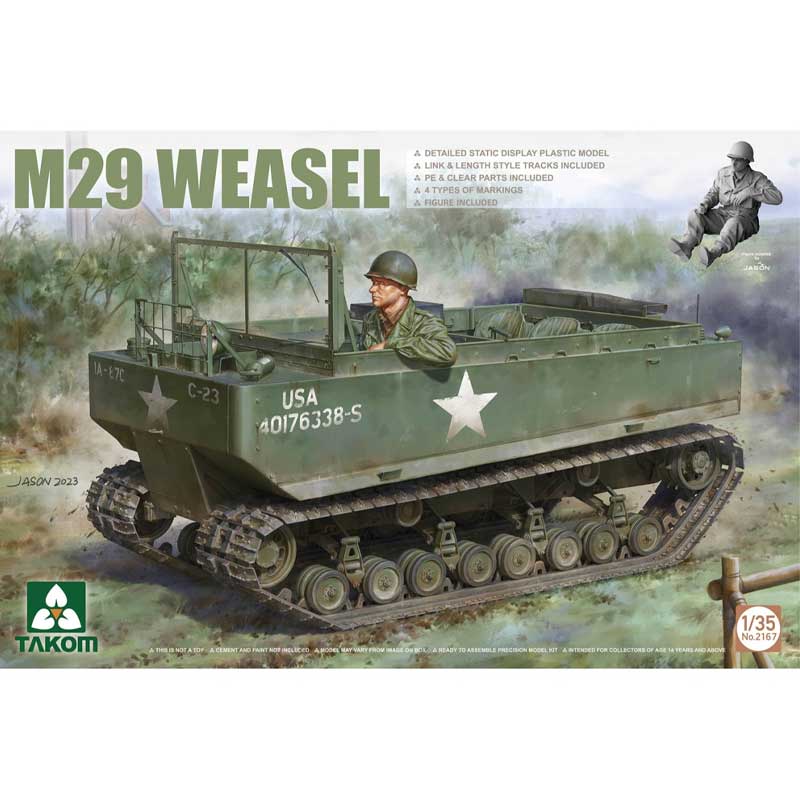 Takom US WWII M29 Weasel Light Tracked Vehicle (1/35) 02167