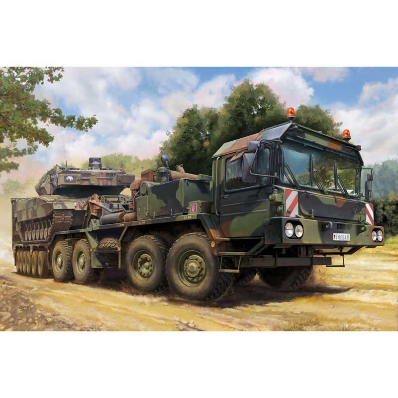 1/72 German Faun SLT-56 Tank Transporter, 1990s-present 07196 Trumpeter