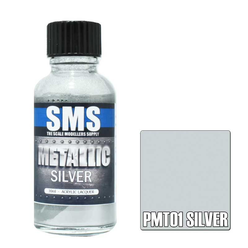 30ml Metallic Silver PMT01 SMS