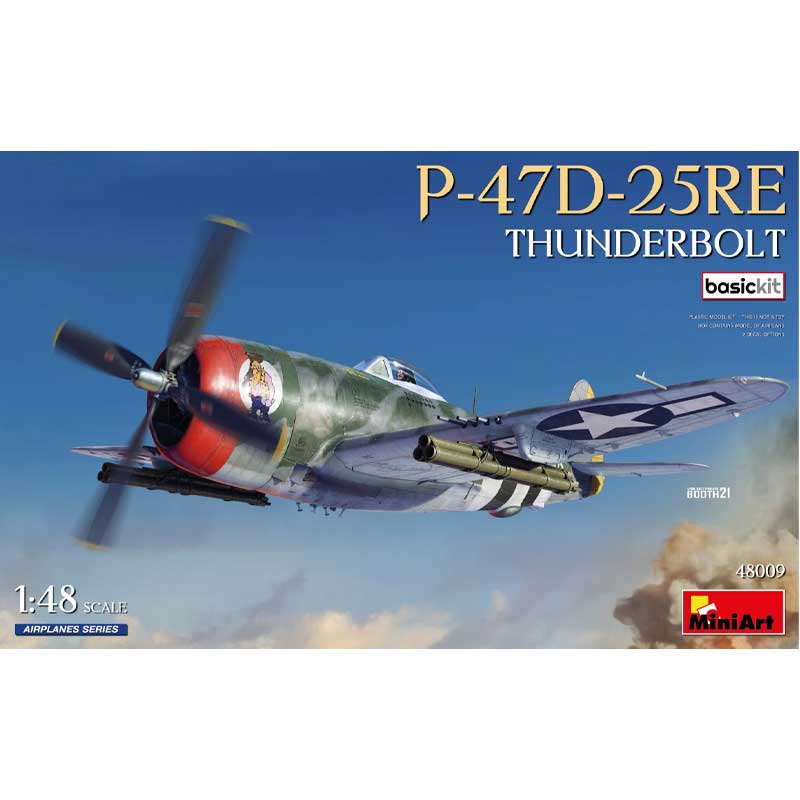 Miniart P-47D-25RE Thunderbolt, Basic Kit (1/48) 48009