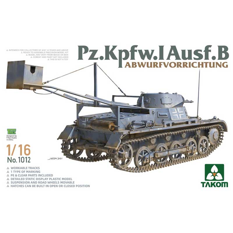 1/16 PzKpfw I Ausf B Abwurfvorrichtung 01012 Takom