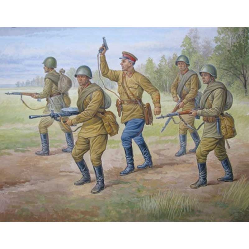 Zvezda Soviet Regular Infantry 1941-42 (1/72) 6179