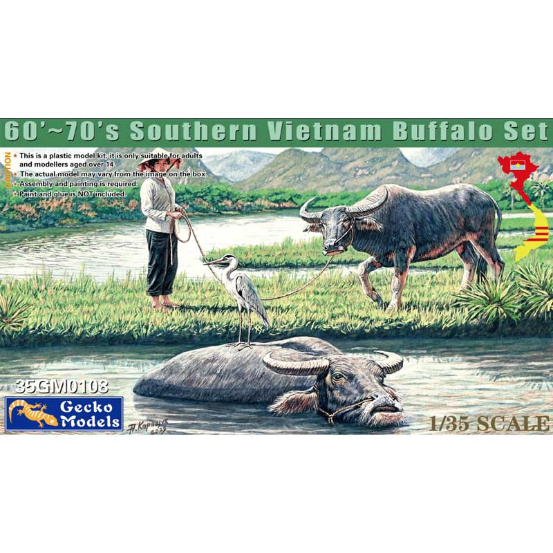 Gecko Models Southern Vietnam Buffalo Set (1/35) 35GM0108