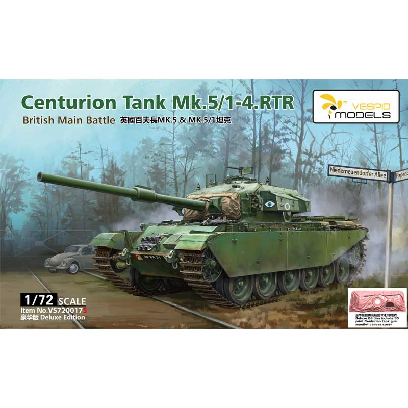 1/72 Centurion Mk.5/1 - 4. RTR British Main Battle Tank / Deluxe Edition VS720017S Vespid Models