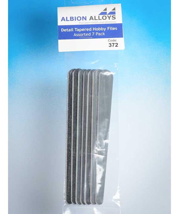 Albion Alloys Detail Tapered Hobby Files (7pk) 372