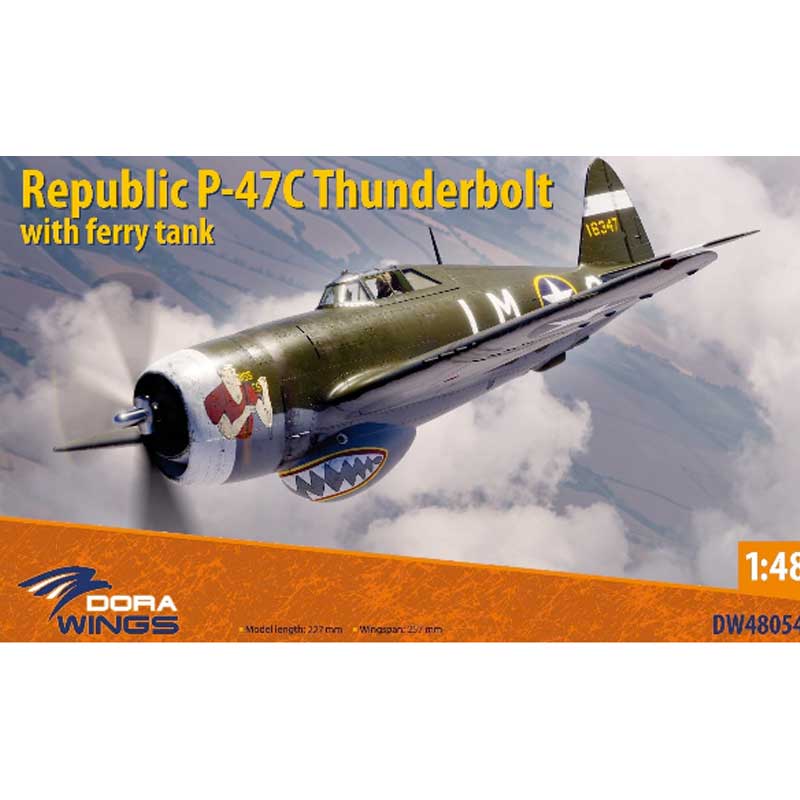 1/48 Republic P-47C Thunderbolt with Ferry Tank DW48054 Dora Wings