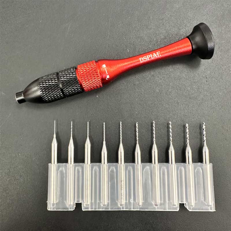 DSPIAE Precision Aluminum Alloy Hand Drill Set AT-SHD