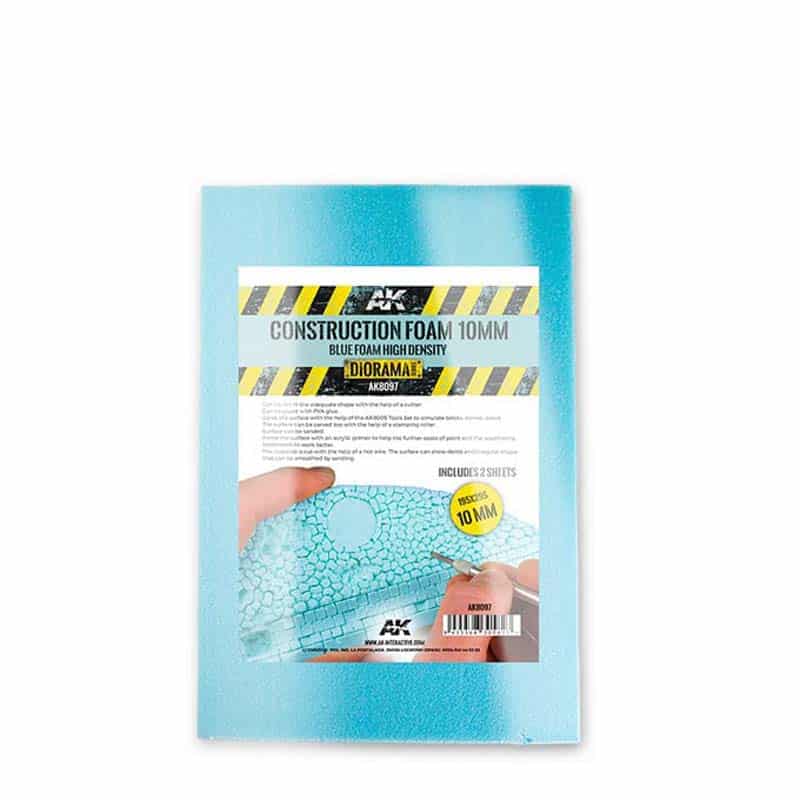AK Interactive 10mm 195 X 295mm Sheets Construction Foam (2x) AK-8097