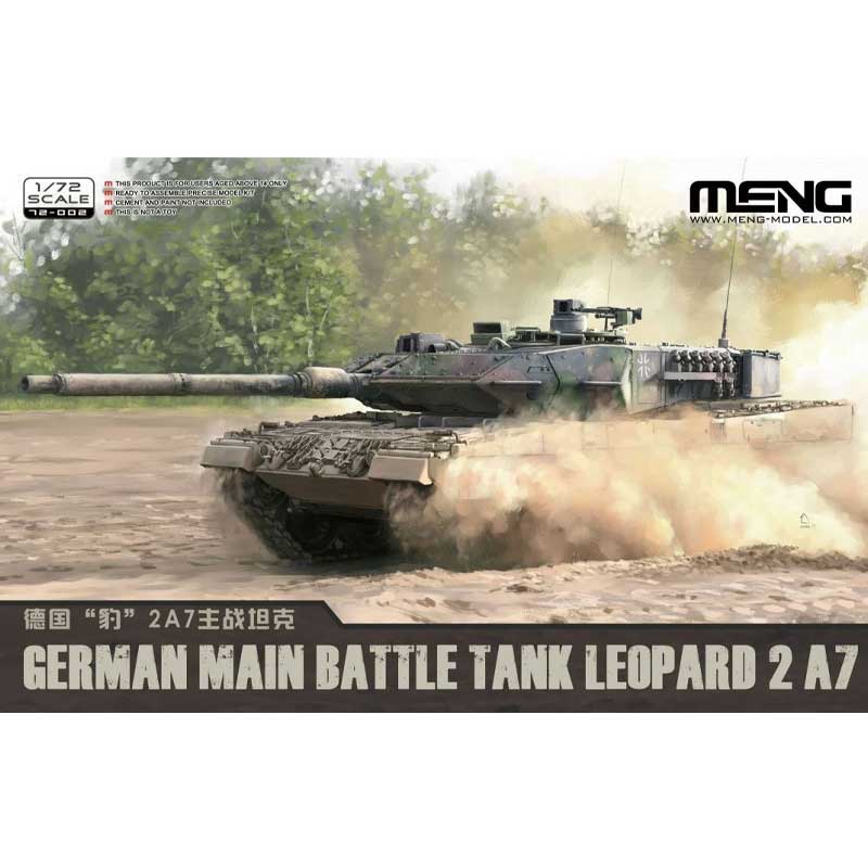 1/72 German Main Battle Tank, Leopard 2 A7 72-002 Meng Model