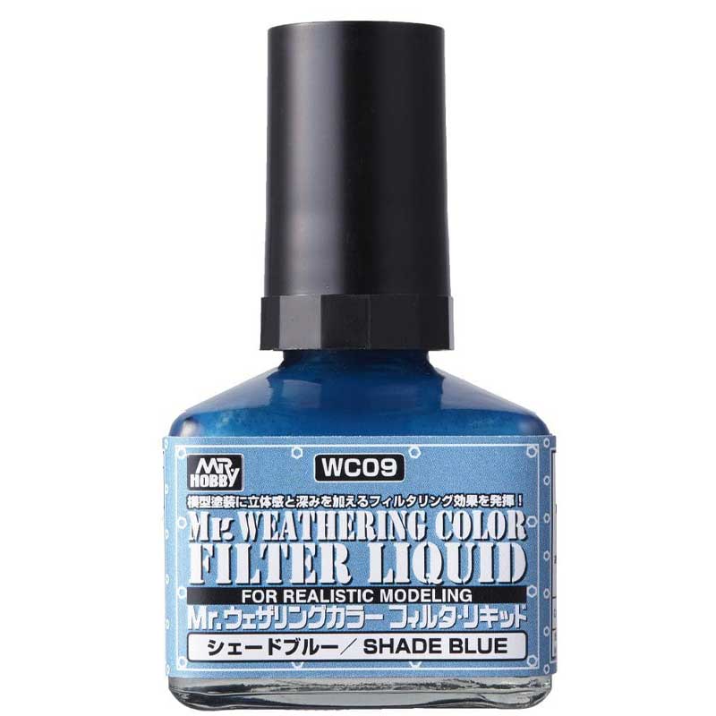 Mr Hobby - Mr Weathering Color Filter Liquid Shade Blue (40ml) WC-09