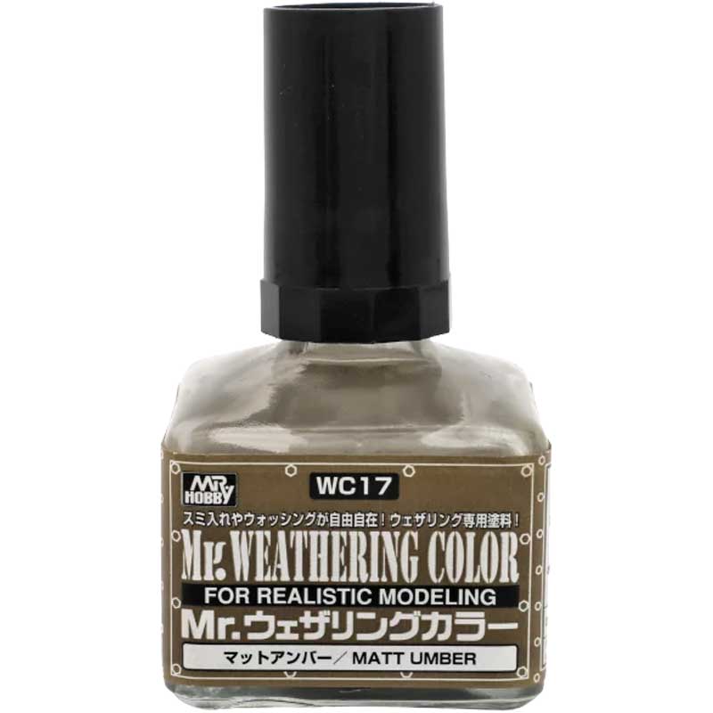 Mr Hobby - Mr Weathering Color Filter Liquid Matt Umber (40ml) WC-17