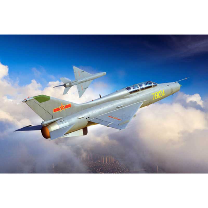 1/48 Chinese JJ-7A 2-seat Jet Trainer, c.mid-1980s–present 02825 Trumpeter